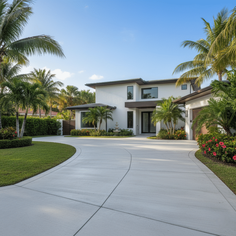 concrete driveways hollywood fl