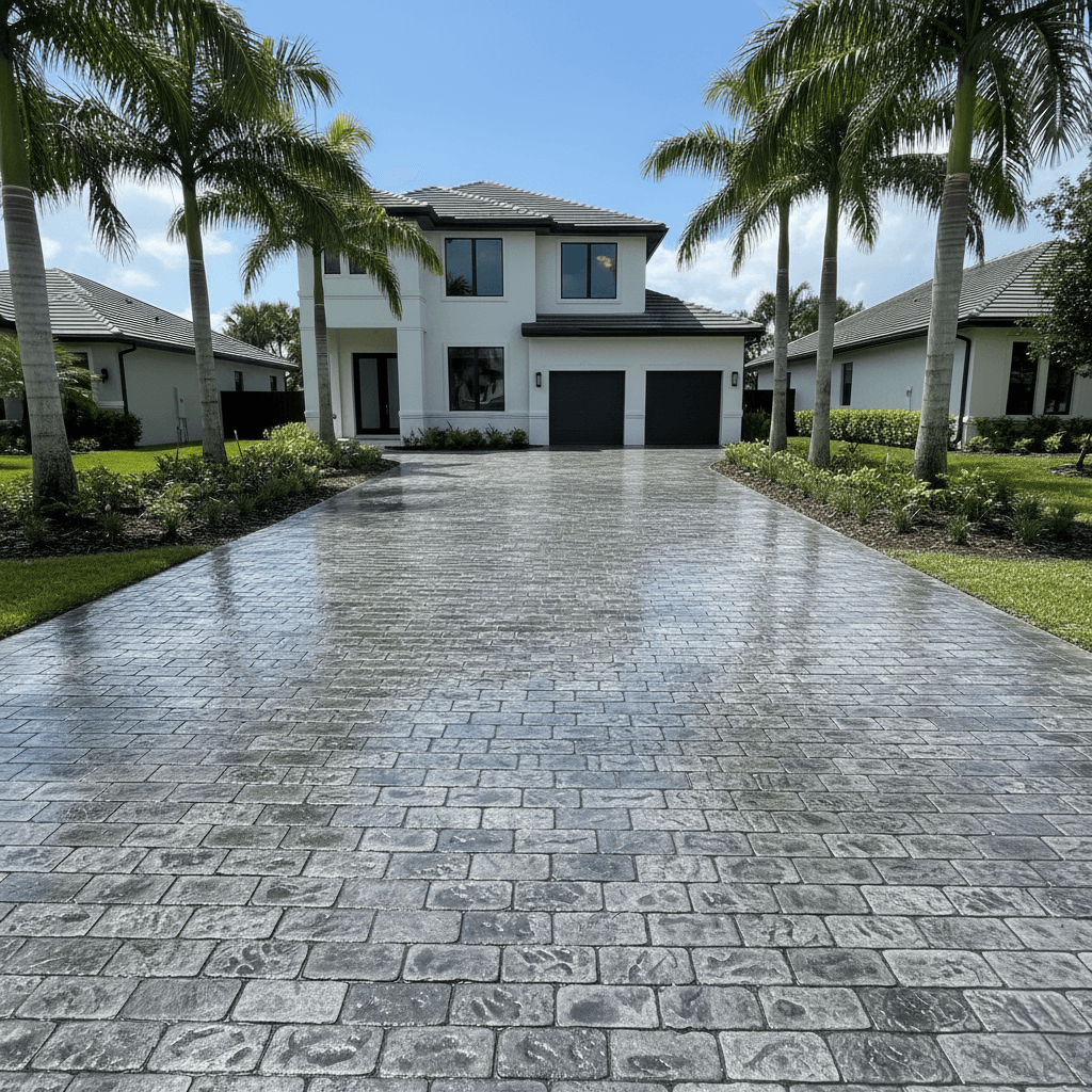 stamped concrete hollywood fl