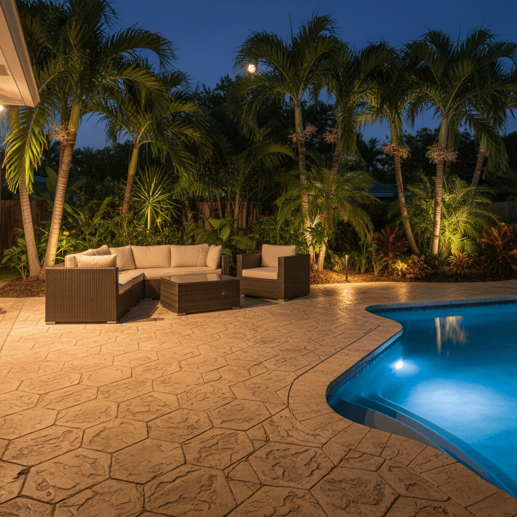 stamped concrete hollywood fl