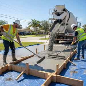 pouring concrete hollywood fl