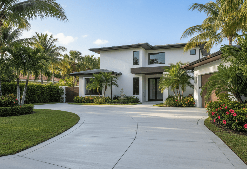 concrete driveways hollywood fl